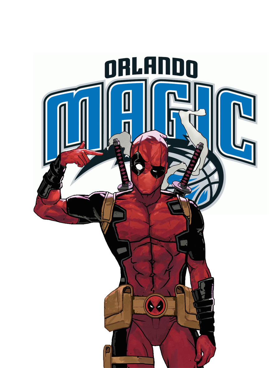 Orlando Magic Deadpool Logo vinyl decal